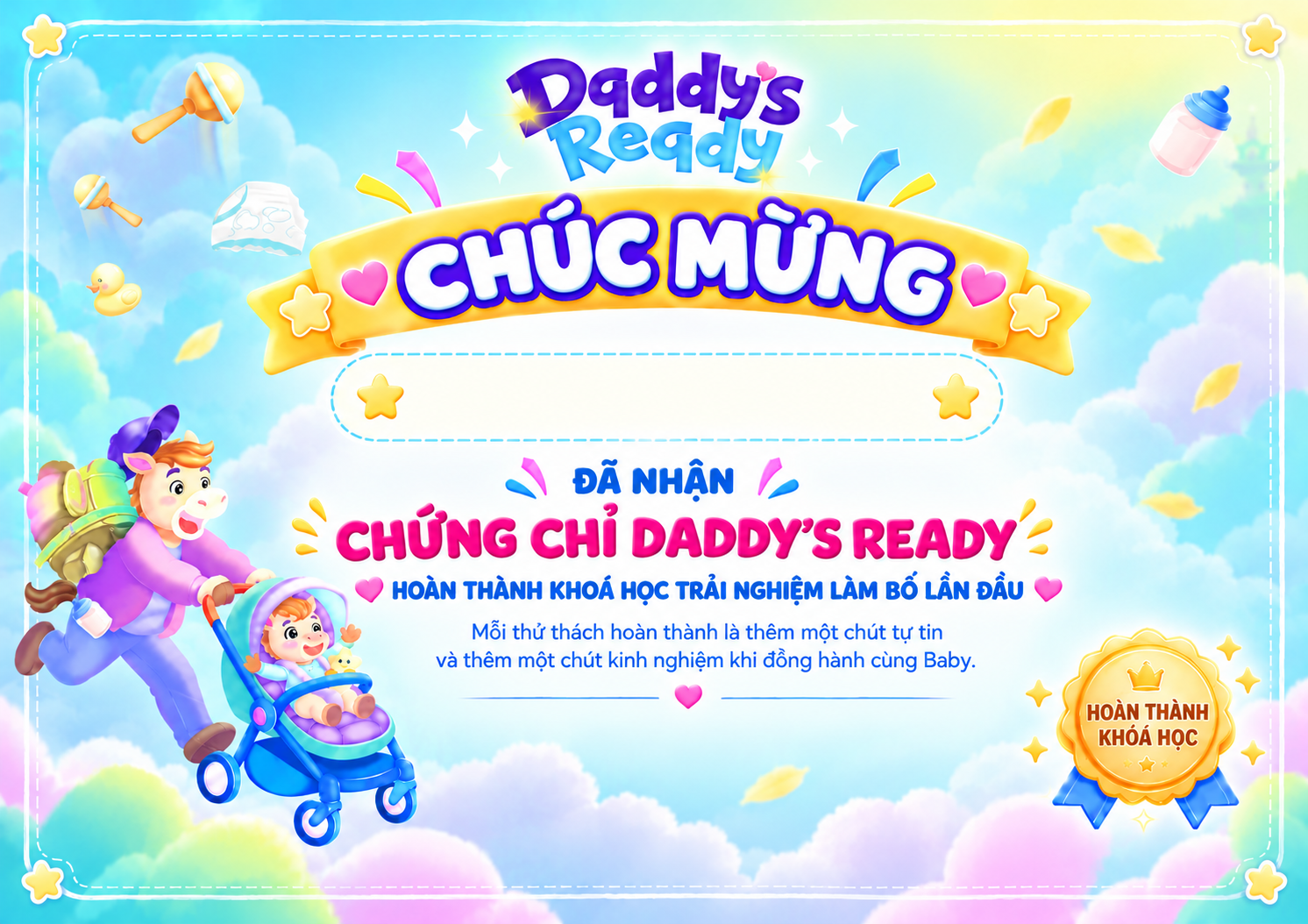 Giấy chứng nhận Daddy's Ready